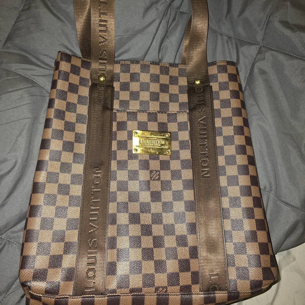 Louis Vuitton Brown Checkered Tote